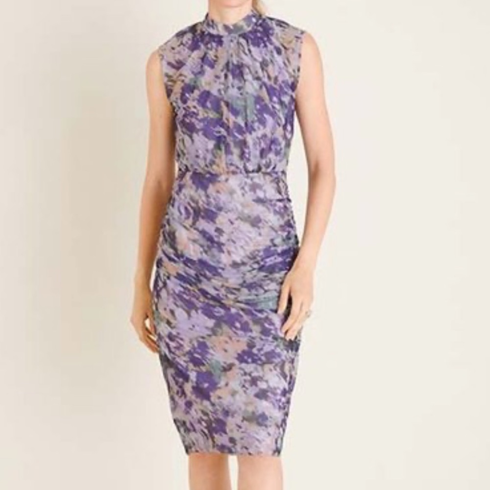 Chico’s midi dress, ruched - brand new